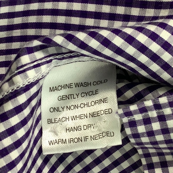 UNTUCKit Wrinkle free Mini Blue/White Check long sleeve shirt boy Size 6-7 NWOT - Picture 5 of 12